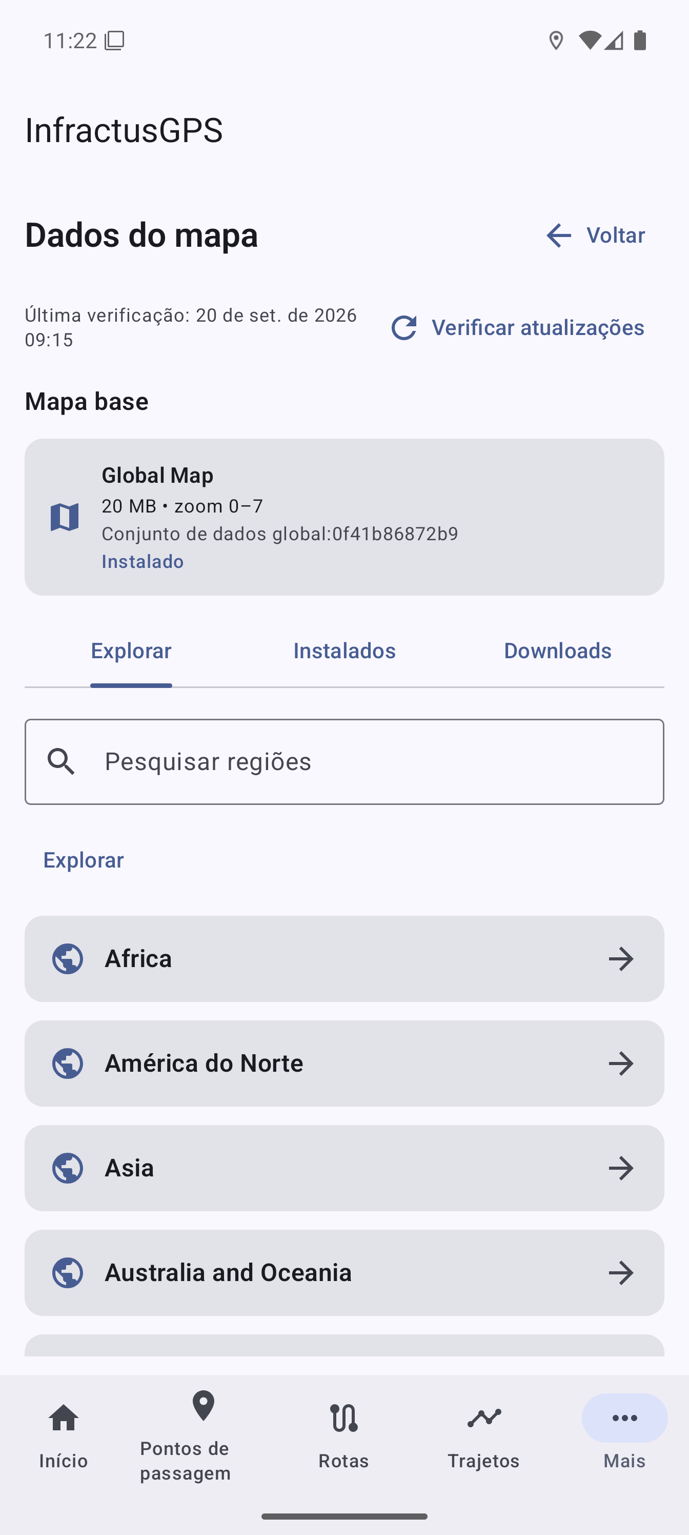 Mapas offline para baixar
